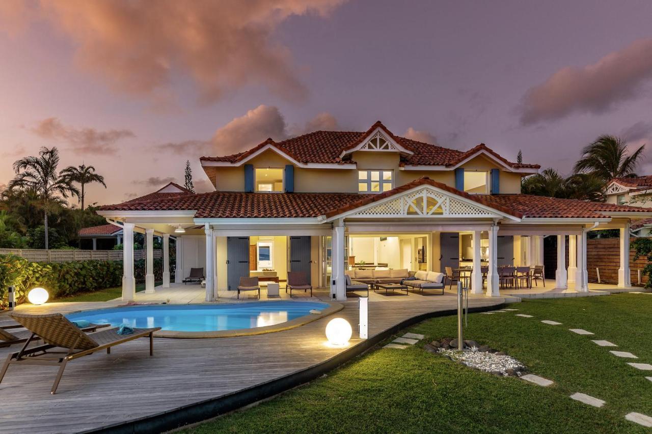 Villa Marine 5 Etoiles Sur La Plage Du Lagon A Deux Pas Du Golf Saint-Francois  Kültér fotó